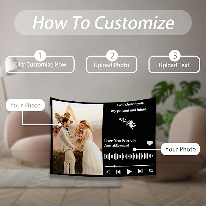 Custom Tapestry For Wall Bedroom Custom Backdrop Personalized Image Text Photo Customized Funny Tapestry Banners And Signs Song Horizontal Tapestrys