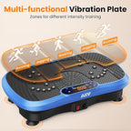 AXV Vibration Plate Fitness Platform Exercise Machine Vibrating Lymphatic Drainage Shaking Full Body Shaker Workout Vibrate Stand Shake Board Sport Gym for Weight Loss Fat Burner for Women Men