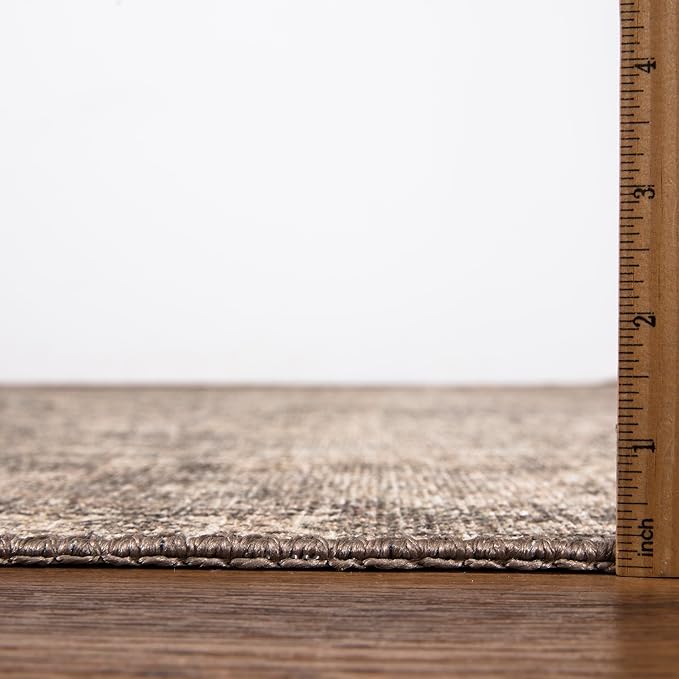 Keen Home Design 6x9 Rug - Machine Washable Area Rug with Non-Slip Backing, Ideal for Living Room, Dining Room, Bedroom - Vintage, Easy Clean, Durable, Low Pile Rug - (6' x 9')