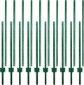 ARIFARO Sturdy Duty Metal Fence Posts 7 Feet assemblable,Pack of 10, No Digging Garden U Post for Wire Fencing Steel Poles for Yard, Outdoor