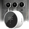 Toothbrush Holders Cleaner & Dryer for Bathroom - Mirror Wall Mounted [Rechargeable, Auto Sensor Open/Close Lid, LED Smart Screen] Adhesive Electric Tooth Brush Razor Holder with Cover for Home Travel