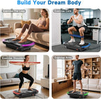 Vibration Plate Exercise Machine for Lymphatic Drainage, Vibration Machine for Full-Body Weight Loss Shaping, Vibrate Fitness Platform 400 Lbs & 200 Adjustable Speeds for Women Men Home Gym