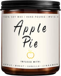 Fall Candles, Apple Pie Scented Candle for Home- Fall Scented Candles Gift Set for Women & Men, Autumn Aromatherapy Candle for Holiday, Thanksgiving, Cozy Home Décor，Long-Lasting Fragrance，7 oz