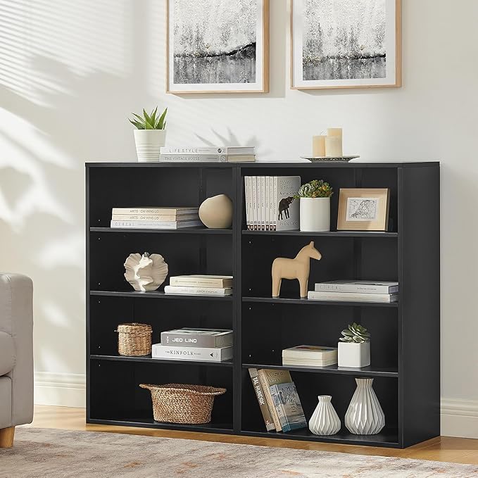71 Inch Tall 8-Shelf Bookcase - Dual Function Convertible Storage