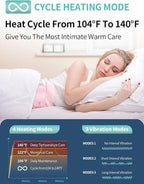 Slimpal Heating Pad for Period Cramps, Portable Cordless Electric Heating Pad for Menstrual Pain Relief Heat Belt, Rechargeable Wearable Heat Pad Gifts for Her Women Girl Wife Girlfriend, Pink