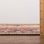 Keen Home Design 2x10 Rug - Machine Washable Runner with Non-Slip Backing, Ideal for Hallway, Entryway, Kitchen, Laundry Room - Vintage, Easy Clean, Durable, Low Pile Rug - (2'6" x 10')