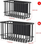 Magnetic Basket Fridge Lint Bin Dryer Ball Holder Laundry Room Organization Home Storage for Class Office School