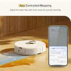 roborock Q7 M5 Robot Vacuum and Mop Combo, 10,000Pa HyperForce Suction, Robotic Vacuum Cleaner, Dual Anti-Tangle System, APP-Controlled Mopping, LiDAR Navigation, for Pet Hair and Carpet, White