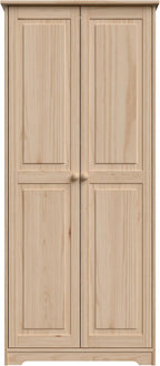 Pantry Cabinet Storage Cabinet with 2 Doors Solid Wood - Adjustable Shelves for Kitchen, Dining Room, or Utility Room Organization