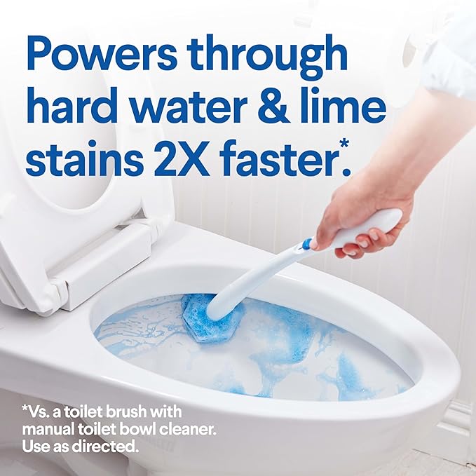 Clorox Original Toilet Cleaning System - ToiletWand, Storage Caddy and 16 Heads, Dorm Room Essentials, (Package May Vary)