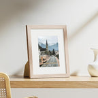 Vittanly 8x10 Picture Frames Set of 9, Shatter Resistant Plexiglass, Display 5x7 Pictures with Mat or 8x10 without Mat, Photo Frames for Wall or Tabletop, Engineered Wood, Rustic Pink