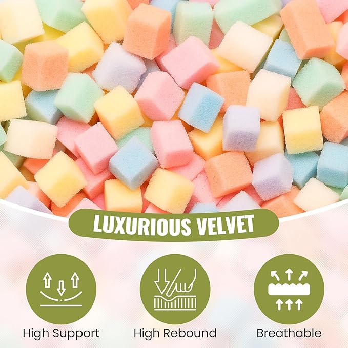 4FT Bean Bag Chair: Bean Bag with Velvet Cover, Fluffy and Comfy Bean Bag Chairs for Adults and Kids, Bean Bag Sofa Filled with High-Density Sponge for Gaming (Mint Green)
