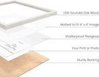 HAUS AND HUES White Square Frames Set of 3-8x8