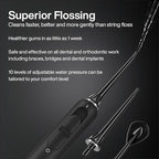 AquaSonic Home Dental Center PRO – Brushing & Flossing Made Easy – Brush & Floss – Power Toothbrush & Water Flosser – Whiter Teeth & Healthier Gums – Black Series Pro+Oral Irrigator