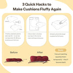 Non Slip Chair Cushions for Dining Chairs Set of 4 Kitchen Chair Cushions 18"x18"x3" Turfted Chair Pads Comfortable and Soft Seat Cushion with Ties, Burgundy
