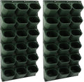 Self Watering Wall Planter | 36 Pots Vertical Garden Planter for Indoor Plants | Wall-Mounted Stackable wall planter | Hanging Plant Flower Pot Holder | 10.56 Fl Oz Each Individual Pot | Army Green