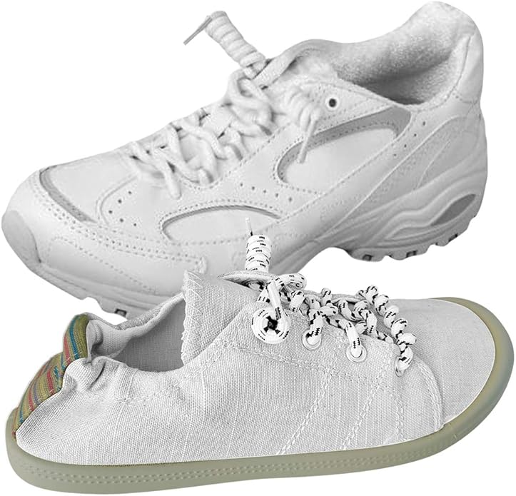 FOOTMATTERS Curly No Tie Shoe Laces - Elastic Spring Laces