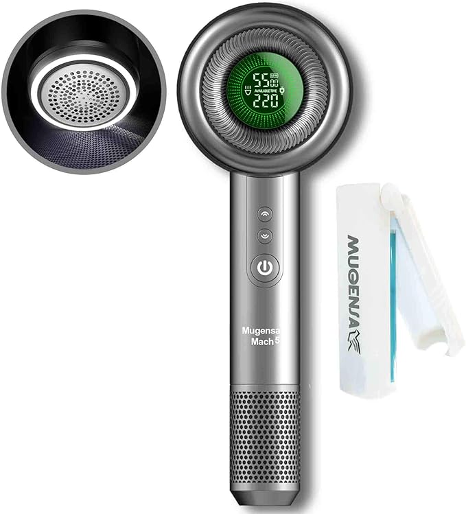 Fabric Shaver Lint Remover Clothes and Furniture - 5 Speeds - Removes Fuzz and Pilling - Bonus Lint Roller - Mugensa Mach5