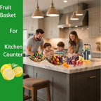 Vine Woven Iron Fruit Bowl, Metal Wire Fruit Basket, Vegetable Drain Basket, Storage Baskets for kitchen counter, countertop,Snacks, Candy, Bread,Cosmetics,Table decorative(10 x 2.95 Inches)