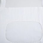 Amazhiyu 100% Linen Door Hanging Laundry Hamper Bag, 19x27 Inches (White)