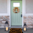 Lanterns Decorative Outdoor Indoor, Black Metal Outdoor Lanterns, 17'' 13'' Set of 2 Modern Farmhouse Candle Lantern Halloween Lanterns Centerpieces for Home, Wedding, Patio, Porch, Mantel