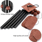 Wind Chimes for Outside Deep Tone, 36in Sympathy Wind Chimes Outdoor Clearance, Gifts for Mother's Day and Christmas, Outdoor Decor for Garden, Patio, Yard（Wood Wind Chime, Black）
