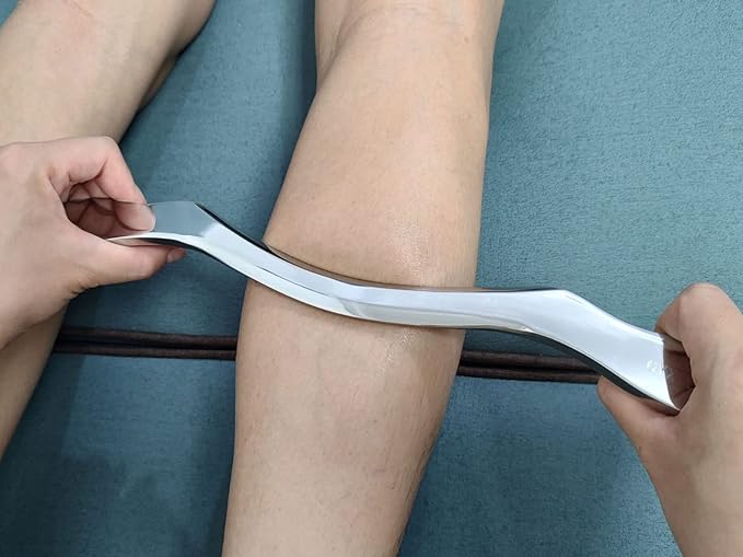 4 in 1 Muscle Scraper Tool Set,Stainless Steel Gua Sha Massage Tools, Professional Physical Therapy Instruments with Storage Case