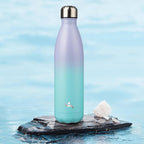Insulated Water Bottles,25 oz Double Wall Stainless Steel Vacumm Metal Flask for Sports Travel,Lavender Green