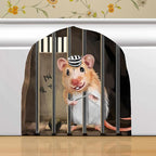 Mouse Reading Book, Wall Decor Sticker Decal, Kids Room, Classroom, Home, Bedroom, Bookcase, Book Lover, of Mice and Men, Children, Adorable, (Mouse Trap)