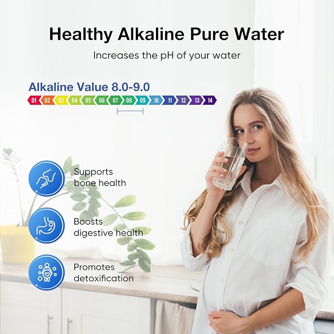 Purewell PH-2 White 3-Stage Alkaline Filter Elements, Additional filters for Berkey® Black Filters, Berkey® Gravity Filtration System and Purewell System, pH 8-9 (2 Pack, K Series)