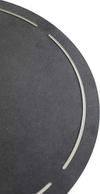 Stephanie Imports Modern Minimalist Dark Concrete Gray Silent Wall Clock (Silver)