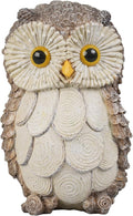 Guichifun Owl Statue Home Decor Accents - Cute Owl Figurines for Shelf Bookshelf TV Stand Décor Bedroom Office Decorations Ideal Gift for Owl Lovers 5 x 5 x 8 Inch