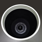 FixtureDisplays® 9.8" Diameter 11" Tall White Plant Pots, Plastic Flower Pots with Drainage Holes and Saucers for Indoor and Outdoor 15747-NF