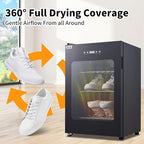 CTT Boot Dryer for Work Boots, Shoe Dryer for Sneakers, Gloves, Helmet & Boxing Glove, Electric Boot Dryer with Pull-out Detachable Rack, 3 Drying Mode, Timer, Auto-shut Off