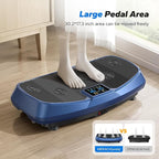 MERACH Vibration Plate Exercise Machine, 3D & 4D Vibration Plate with 2 Tension Ropes LED Display, Whole Body Vibration Platform for Women Men, Exercise Equipment for Home