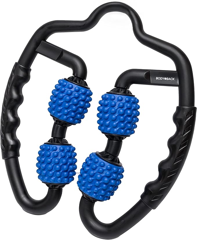 Body Back Trigger Point Pressure Roller Massager for Forearm, Elbow, Hand, Arm, and Leg. Deep Tissue Handheld Self Massager for Tennis Elbow, Golfers, Athletes Myofascial Release