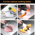 Titanium Cutting Boards for Kitchen - 100% Pure Titanium Cutting Board - Double Sided Food Grade Quality Cutting Boards - Easy to Clean and Store (18"L x 12"W)