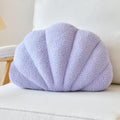 Lavender Seashell Throw Pillows, Shell Shaped Throw Pillows, 13 Inch Soft Home Decorative Pillow Plush Cushion for Bed Couch Living Sofa Room Decor Accent Throw Pillow