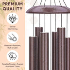 Sympathy Wind Chimes Life Tree, 36inch Personalized Memorial Wind Chimes, Cardinal Wind Chime for Loss of Loved Dad/Mom, Sympathy Gifts Memorial Gifts, Deep Tone Outdoor Decorations