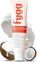 Fluoride-Free Toothpaste with Prebioitics – Coconut Cream Flavor (4oz) | Nano-Hydroxyapatite Remineralizing for Sensitive Teeth, Whitening & Enamel Repair