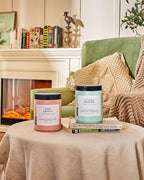 M&SENSE Pink Beach Sands Jar Candle, 19.4oz Pineapple Coconut Scented Natural Soy Candles for Home Scented, 110 Hour Burn Time, Home Decor Gift for Women, Friends, Family, Colleagues, Couples