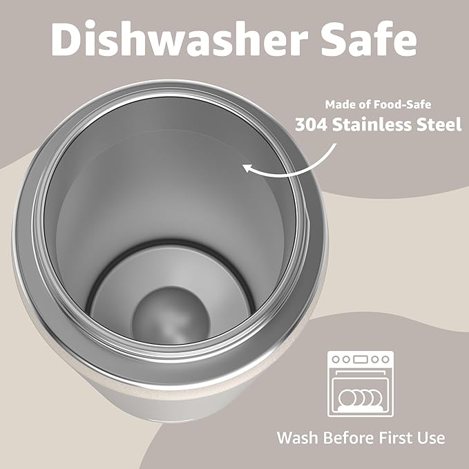 Chill Oasis Water Bottle | Compatible With Popular Flavor Cartridges | BPA Free, Leak Proof, Double-Walled Vacuum Insulated Stainless Steel, and Dishwasher Safe | Cold for 24 Hours (Beige, 12oz)