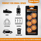 MAXIMILIAN Professional Shoe Deodorizer Balls | Shoe Fresheners Balls | Foot Odor Eliminator | Odor-Fighting Freshener for Neutralizing Odor and Refreshing Sneaker, Wardrobe, Bags