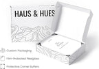 HAUS AND HUES 6x8 White Metal Picture Frames - Bulk Frames 6x8 - Features Premium Aluminum, Vertical Hanging, Easel Back for Tabletop, Home, Office (6x8 in, White, Set of 15)