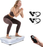 Shake Plate Vibration Exercise Machine for Lymphatic Drainage Massager & Weight Loss, 400 lbs Capacity Whole Body Vibrating Plate Workout for Women and Men