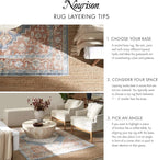 Nourison Positano Indoor-Outdoor Natural 8' x 10' Area Rug, Easy Cleaning, Non Shedding, Bed Room, Living Room, Dining Room, Backyard, Deck, Patio (8x10)