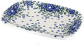 Blue Rose Polish Pottery Melanie Small Rectangular Serving Platter