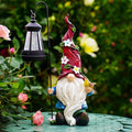 Garden Gnomes Outdoor Statue with Solar Lights,Solar Gnomes Decorations for Yard Outdoor gnome Decorations for Garden, Patio Gnome Gifts for Mom