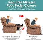 Recliner Chair Manual Modern Ergonomic Lounge Single Sofa Seat Living Room Lounge Recliners on Clearance Foam Filling