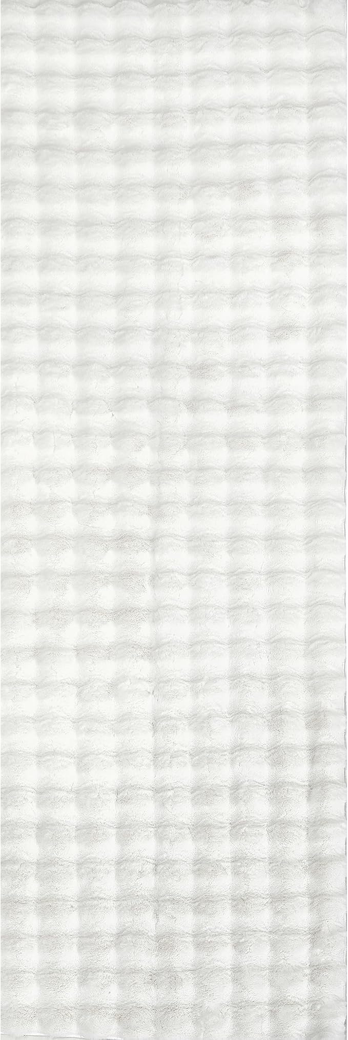 nuLOOM 2' x 8' Cozy Plush SuperiorWash Area Rug, Machine Washable, Non-Slip, Soft Fluffy Shag Carpet for Living Room Bedroom Kids Room Nursery Home Decor, Jeni White